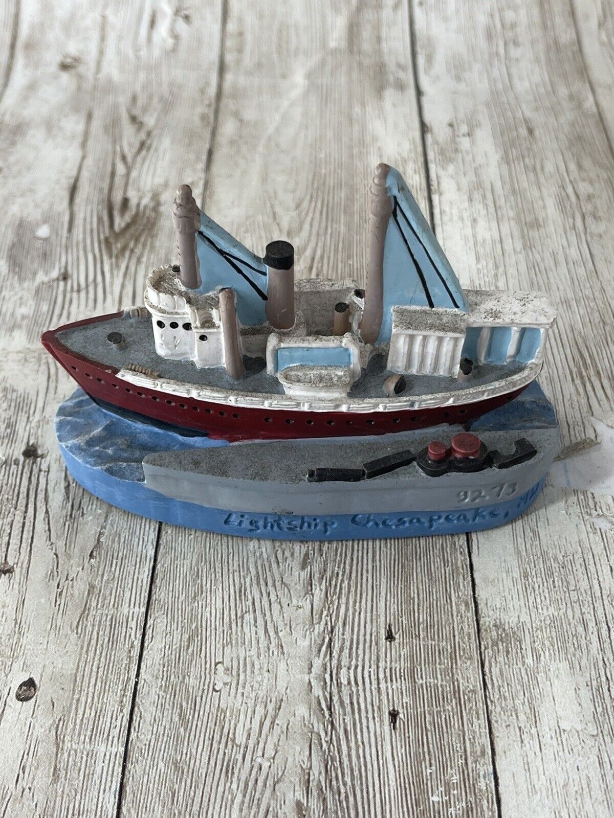 Lightship Chesapeake Maryland by Spoontiques Figurine Boat Ship Sculpture 9279