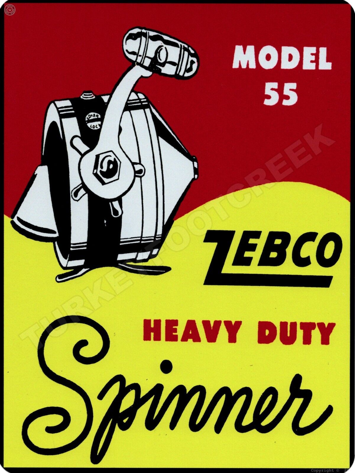 Zebco Model 55 Heavy Duty Spinner 9\