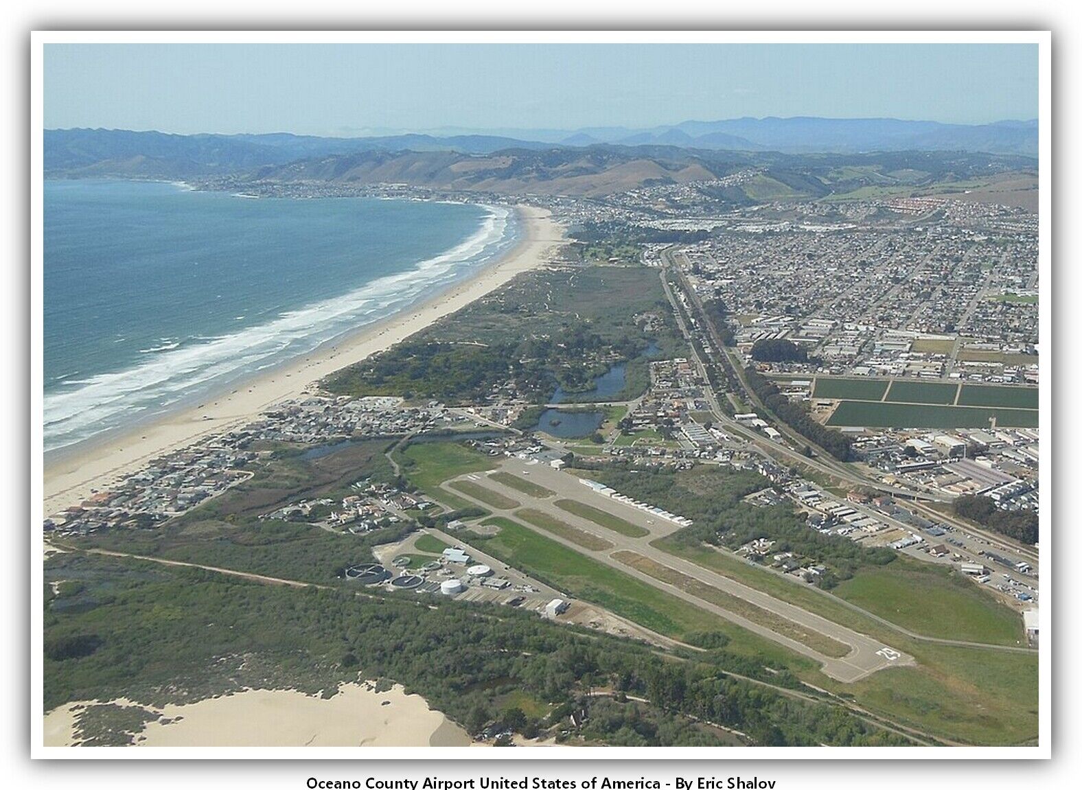 Oceano County Airport United States of America Airport Postcard