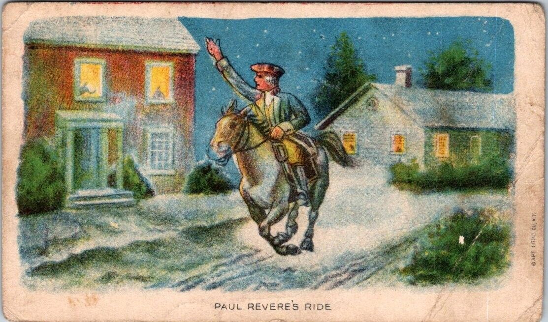 Paul Revere's Ride Horse Night View Fischer Baking Company Newark NJ JQV4