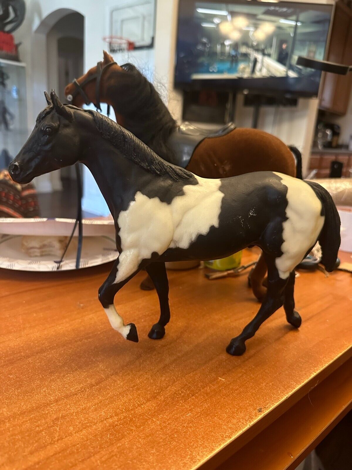 Breyer Horse Vintage Standard size American Paint black and white