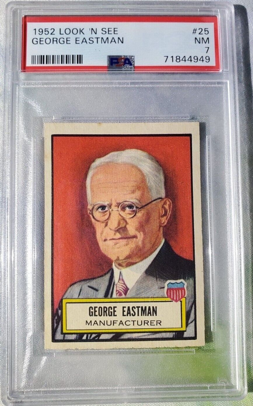 1952 Topps Look 'N See George Eastman #25 PSA 7 NM