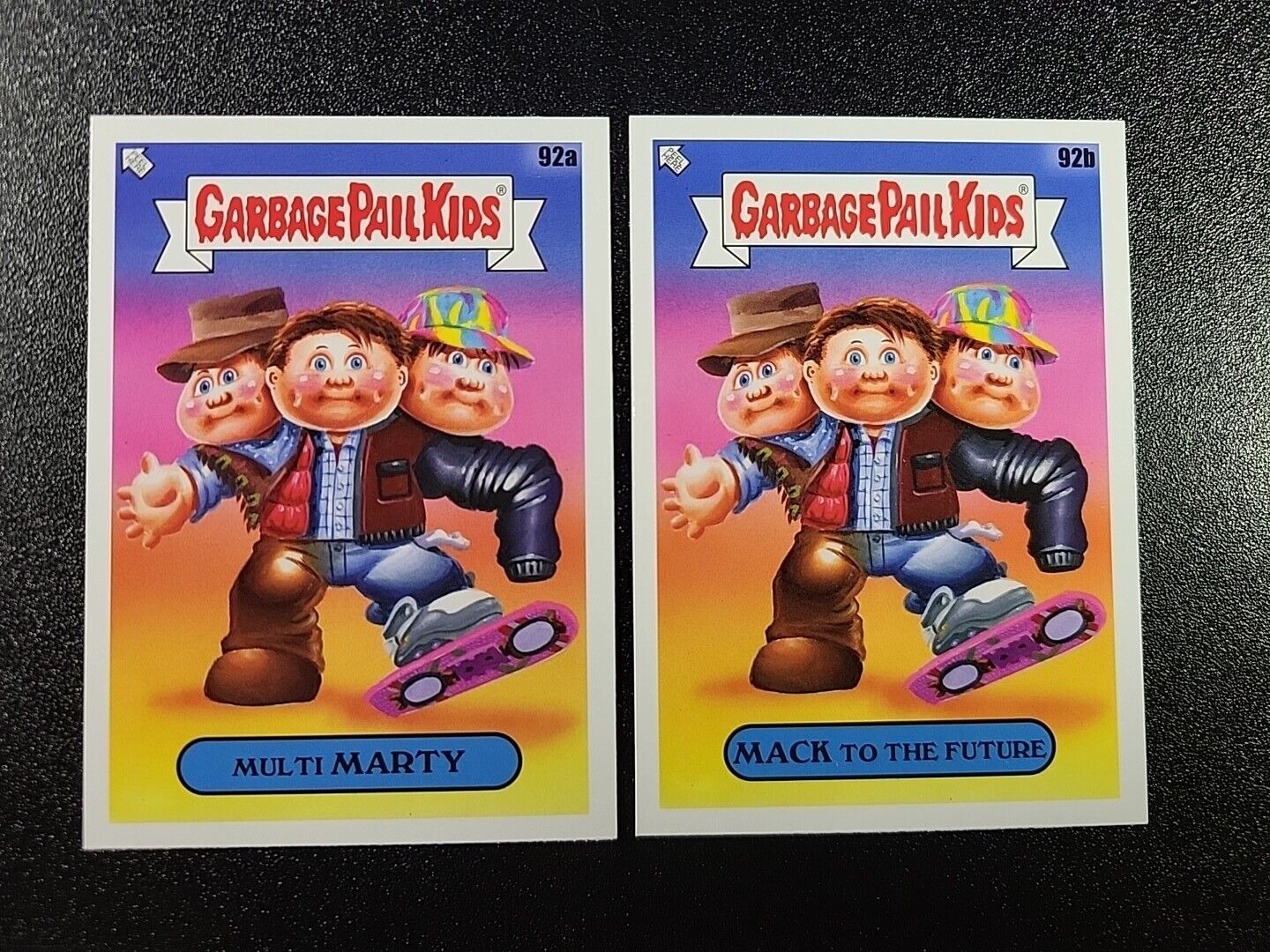 Back to the Future 2 3 Michael J Fox Marty McFly Spoof Garbage Pail Kids 2 Card