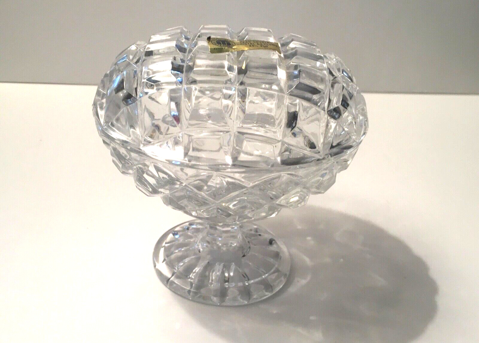 Vintage German Bleikristall Tritschler Winterhalder 3.5” Lidded Dish 24% Crystal