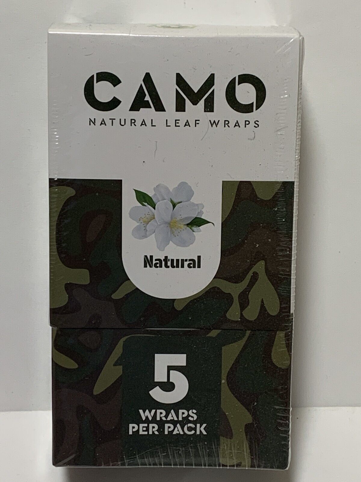 CAMO Self-Rolling Natural Leaf Wraps 125mm wraps - NATURAL Flavor (Full Box)