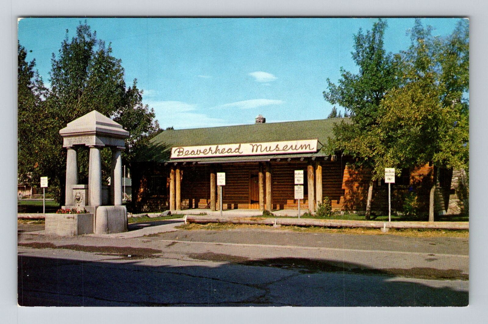 Dillon MT-Montana, Beaverhead Museum, Advertising, Vintage Postcard