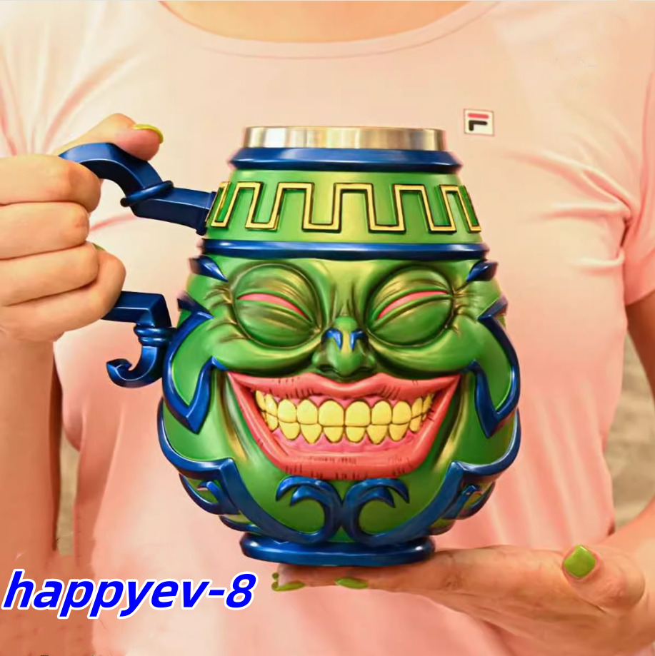 Anime Yu-Gi-Oh Pot of Greed Water Cup Mug Figure GK Statue Collectibles Prop 1/1
