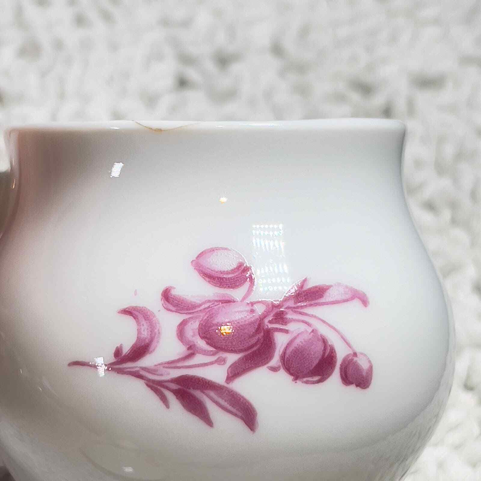 Apilco Lamalle NY City Made in France Porcelain Pots De Creme Jar w Lid Floral