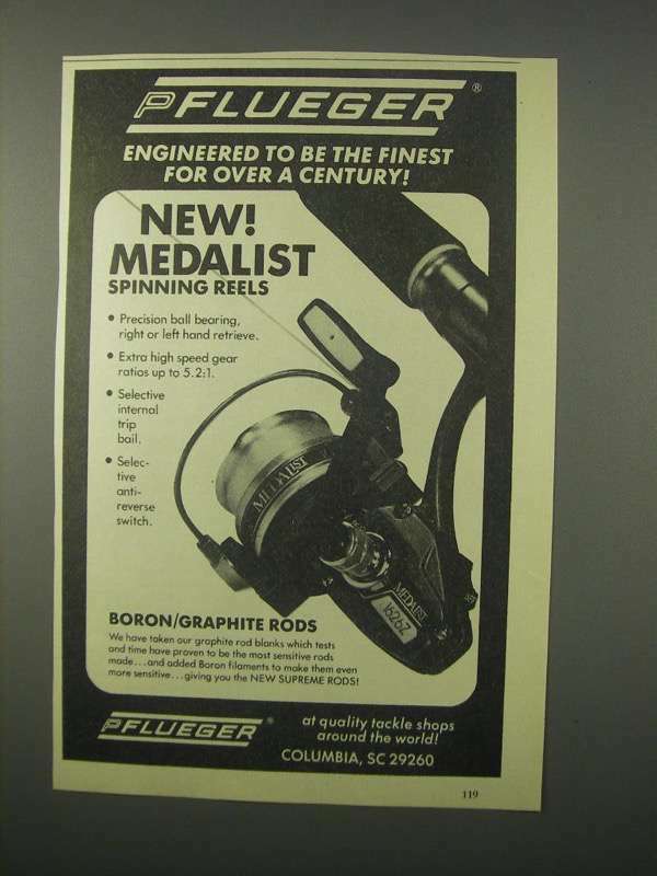 1981 Pflueger Medalist 1626Z Reel Ad - Be the Finest