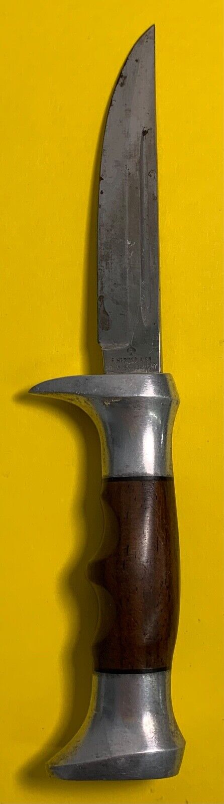 VINTAGE F. HERDER A. SN SOLINGEN-GERMANY FIXED BLADE KNIFE - 7 1/4\