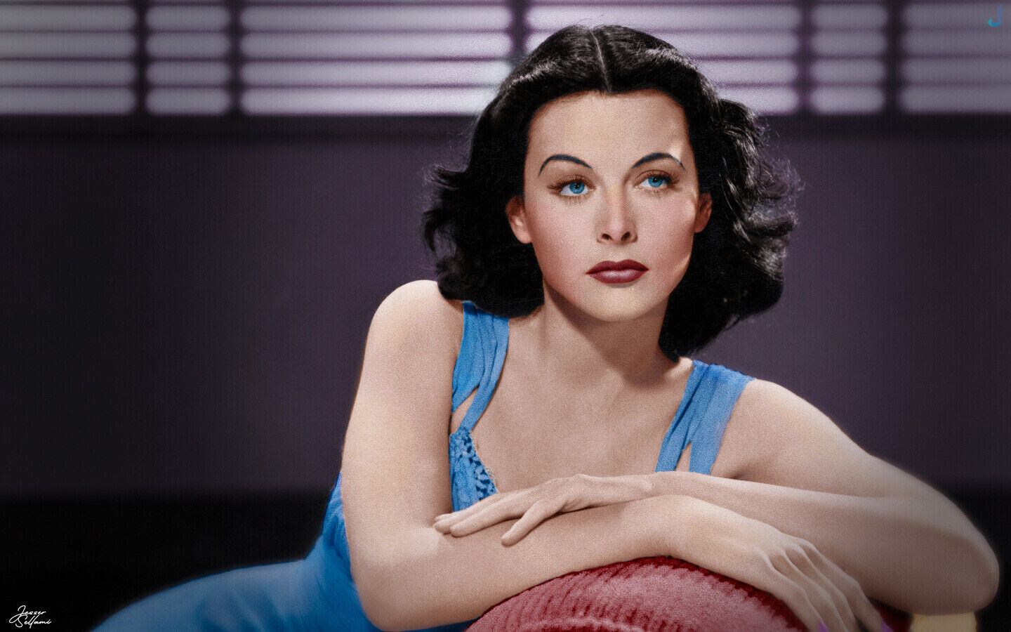 Actress Hedy Lamarr Colorized Publicity Portrait Picture Photo Print 8\