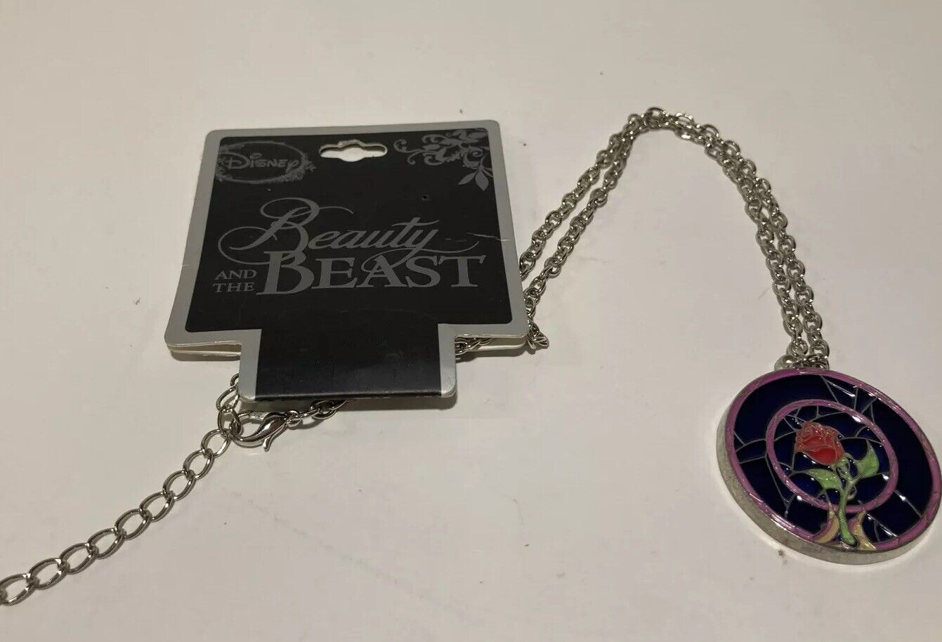 Beauty And The Beast Enchanted Rose Necklace Disney 20