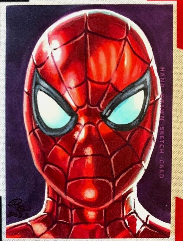 SPIDER-MAN Finding Marvel Avengers Infinity Saga Sketch 1/1 By Rhiannon Owens