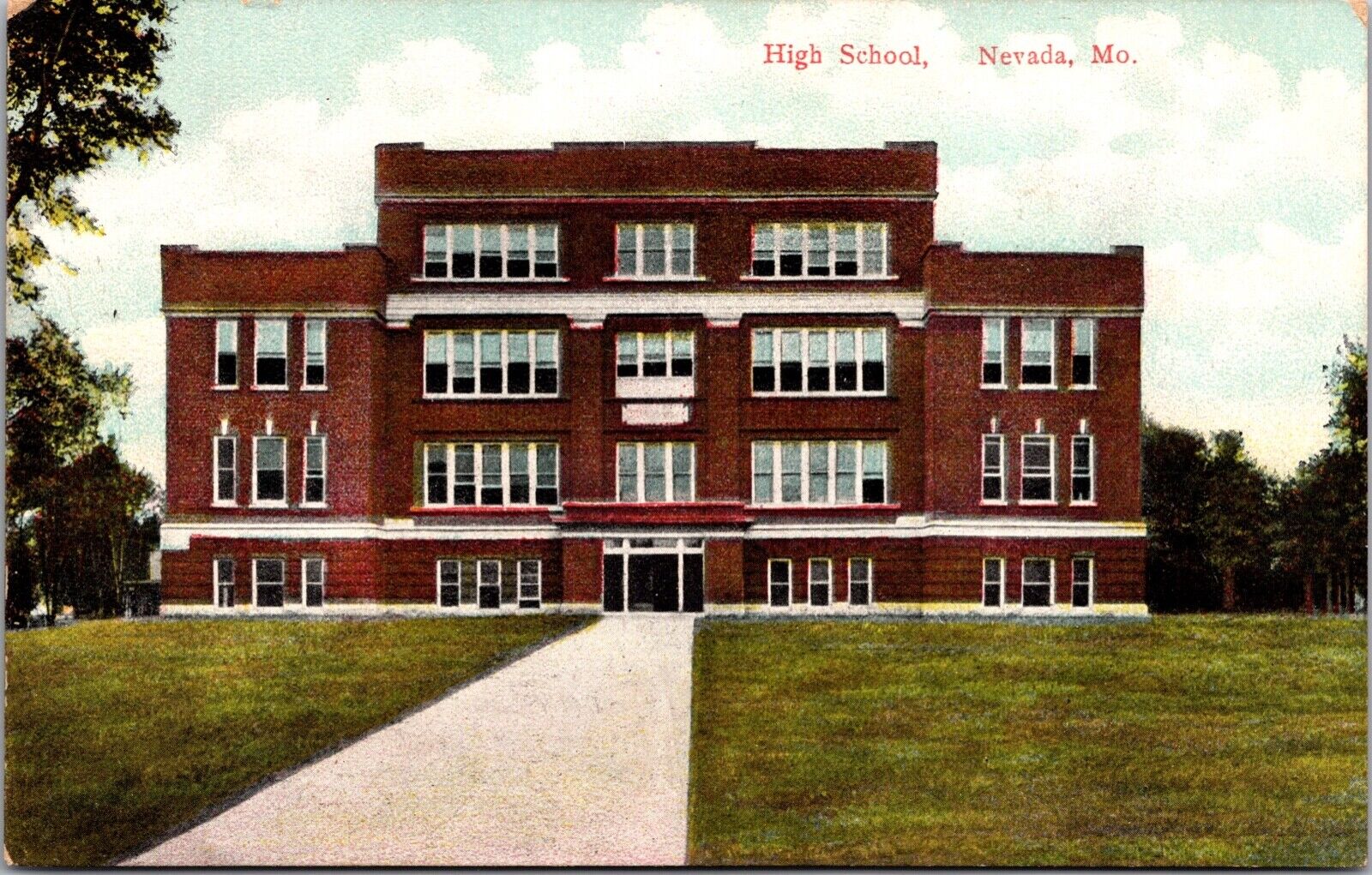 Postcard High School in Nevada, Missouri~139615