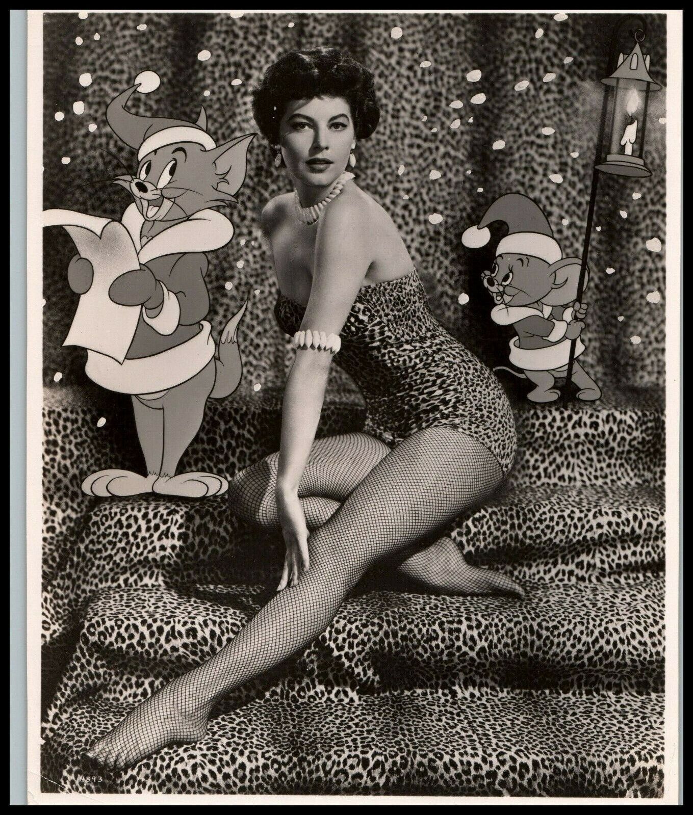 Ava Gardner Barefoot Pin-Up LEOPARD SKIN MGM MOGAMBO CHEESECAKE 1952 PHOTO C 1