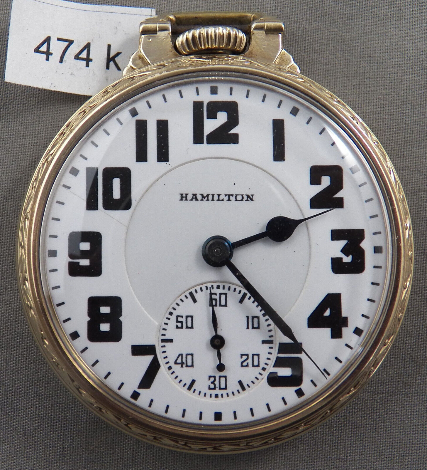 Vintage Hamilton 21 Jewel, 992 Elinvar Railroad Pocket Watch