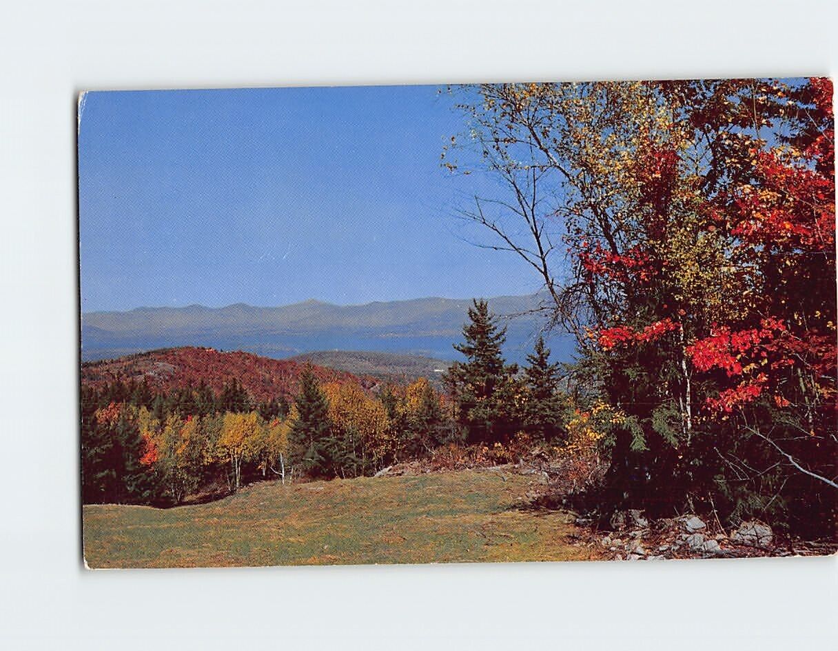 Postcard View From Summit Building On Gunstock Mountain Gilford NH USA