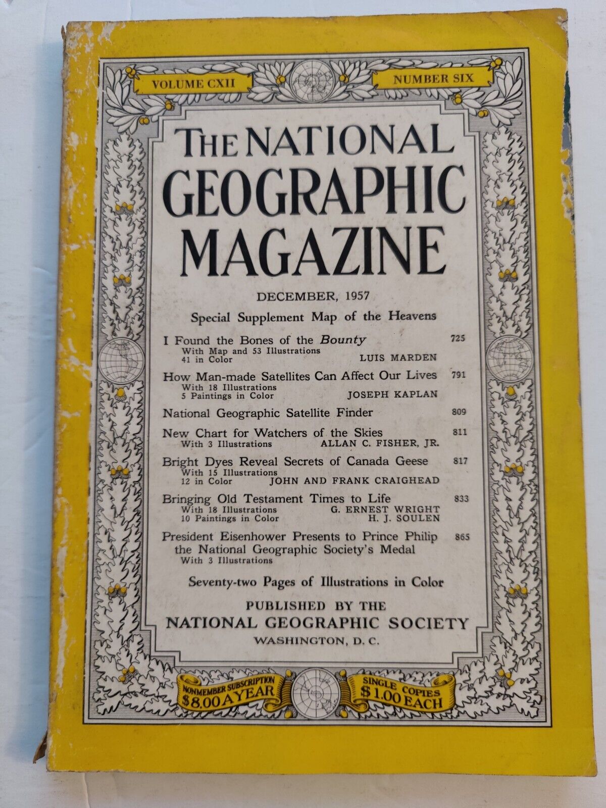 December 1957 National Geographic Magazine Vol. 112 No. 6