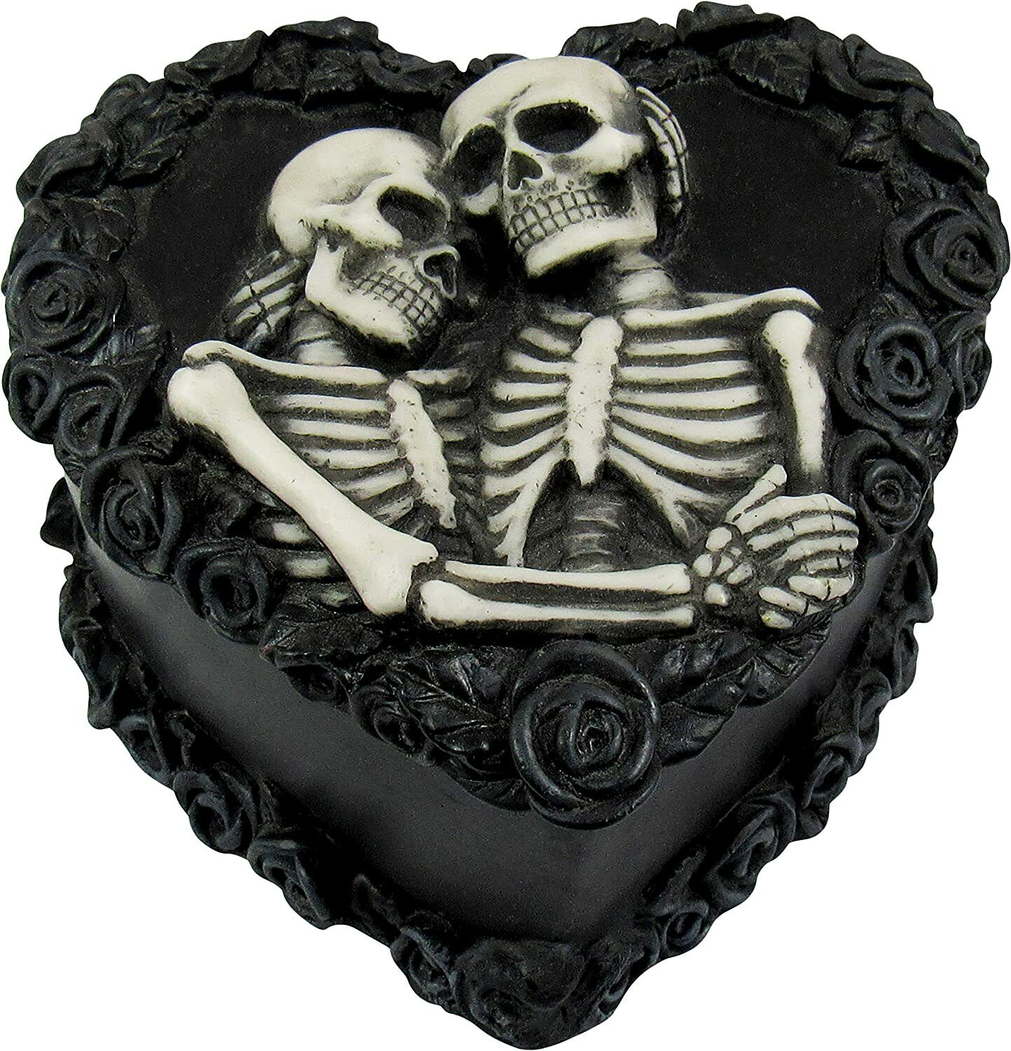 To Have & To Hold - Beautiful Gothic Skeleton Lovers, 5 Inches 