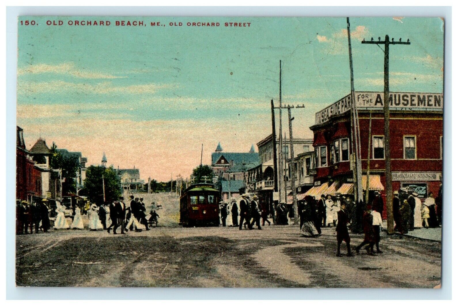 1910 Old Orchard Street, Old Orchard Beach Maine ME Antique Postcard
