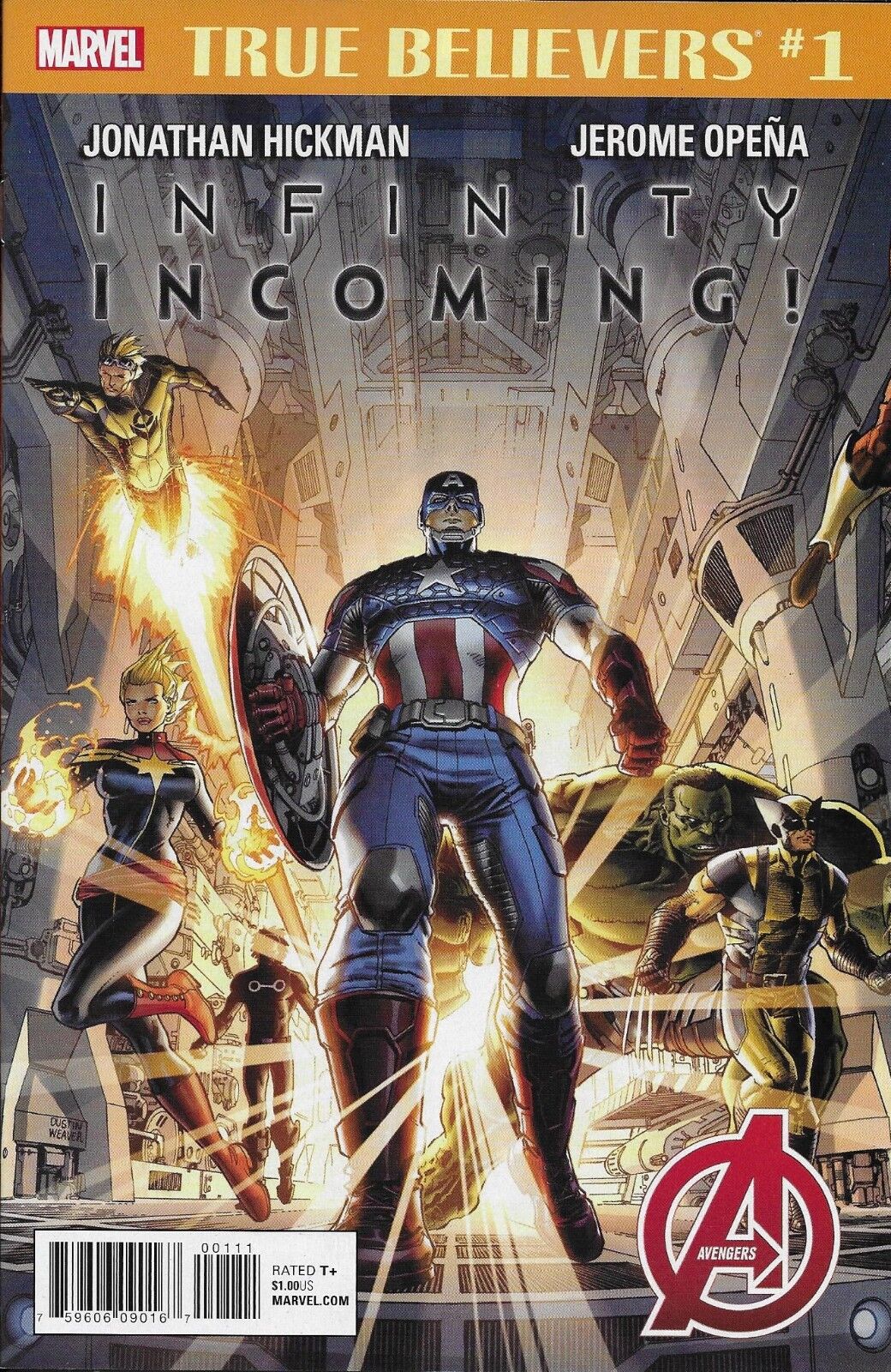 Infinity Incoming Comic 1 Classic Reprint True Believers 2018 Jonathan Hickman
