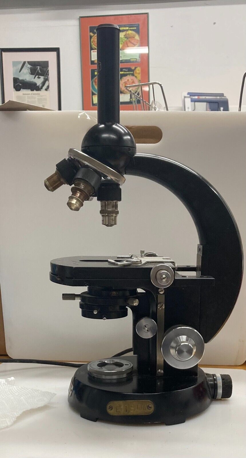 vintage carl zeiss microscope