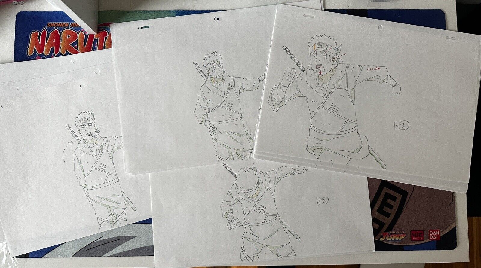 Naruto Shippuden Animation Art Gengas & dougas - 21 Total Sketches of Omoi