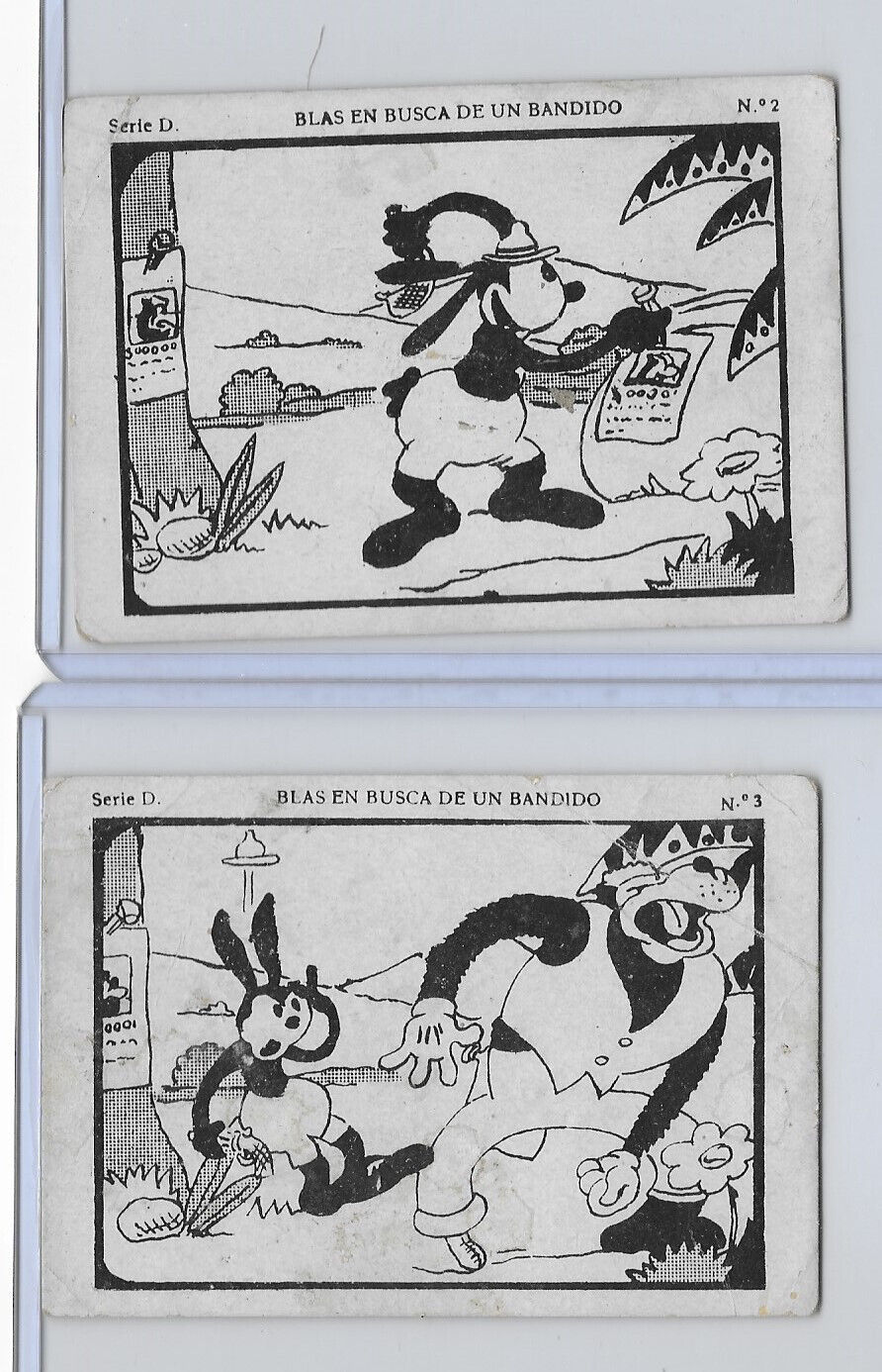 1929 OSWALD THE LUCKY RABBIT - #s 2/3 - (YOU GET BOTH CARDS)