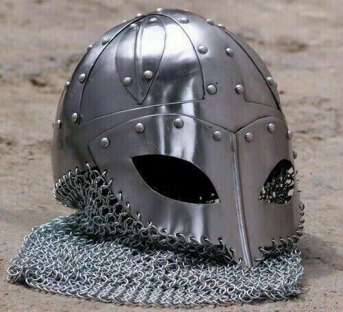 18GA Dark Medieval Larp Crusader Helmet Knight Templar Great Helmet