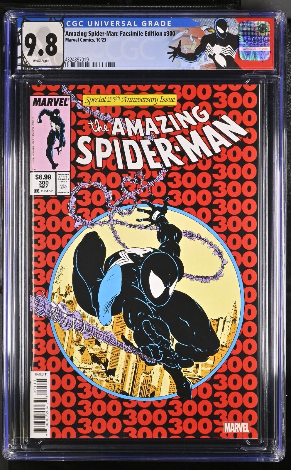 Amazing Spider-Man Facsimile Ed #300 CGC 9.8 (Marvel 2023) NON-Foil Custom Label