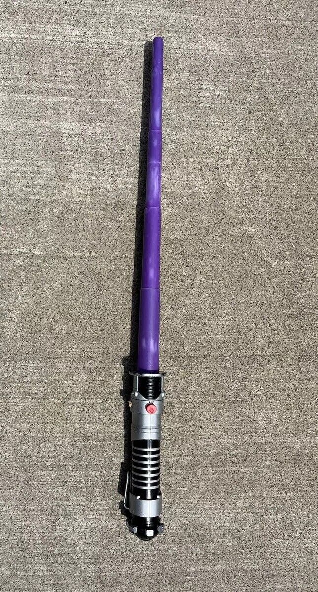 Star Wars Mace Windu Purple Lightsaber Lucasfilms Non Electronic 2002 Hasbro