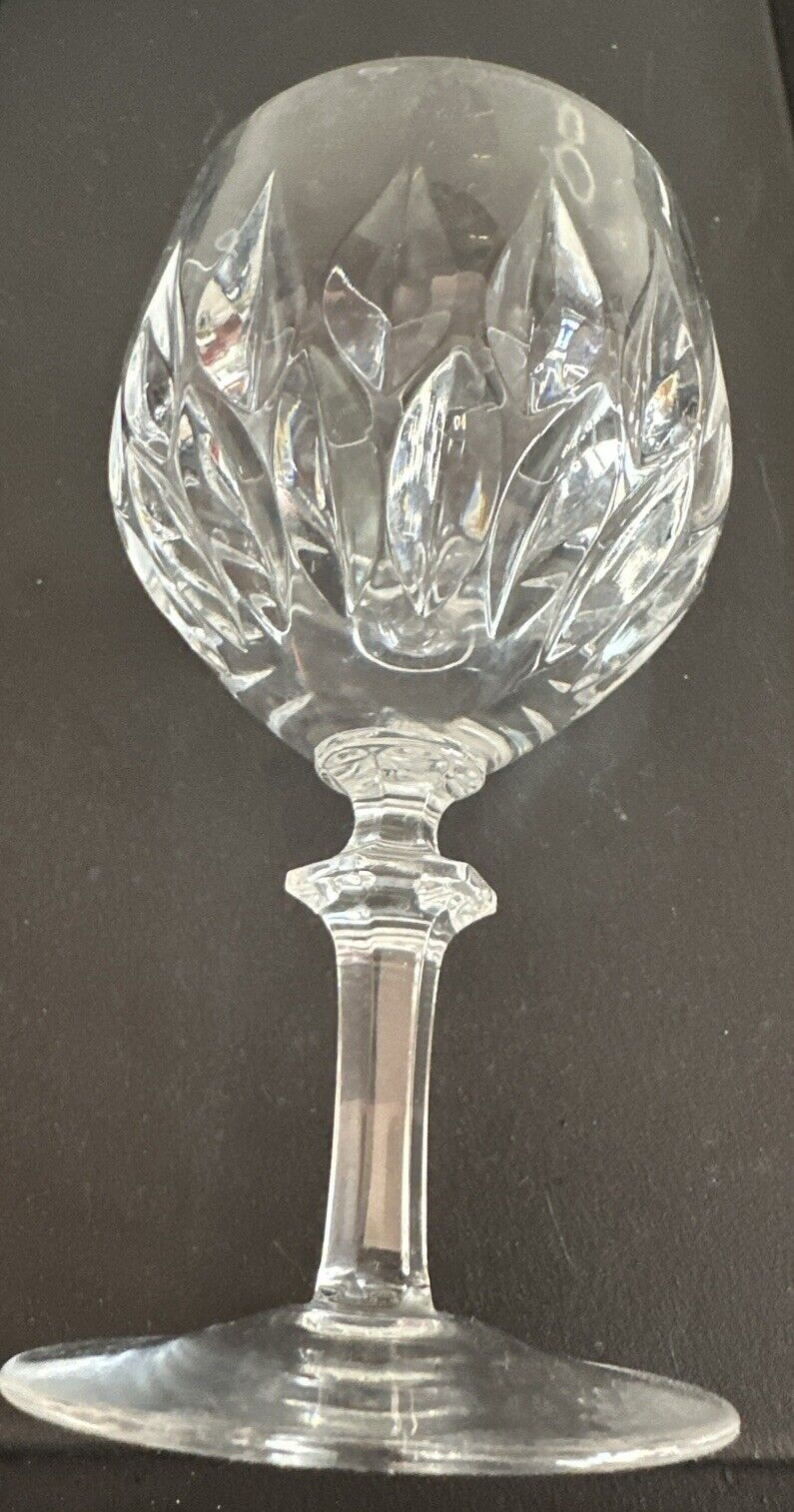 3 Vintage GORHAM clear crystal LA SCALA pattern Claret Wine Glass  - 5 1/2