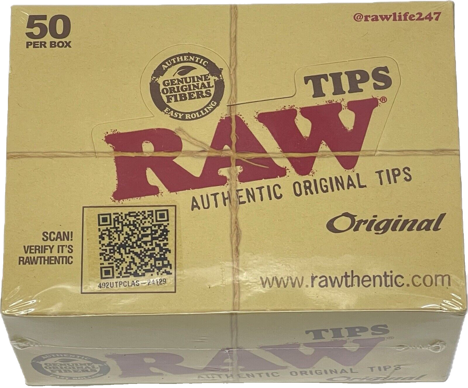 RAW Authentic Original Tips 50 Packs of 50 **Free Shipping**