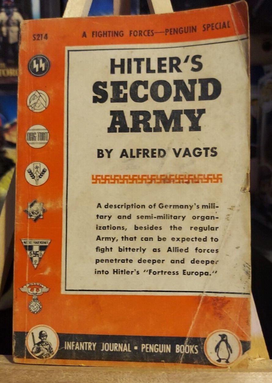 Vintage 1943 HITLER\'S SECOND ARMY Infantry Journal - Penguin Books Softcover
