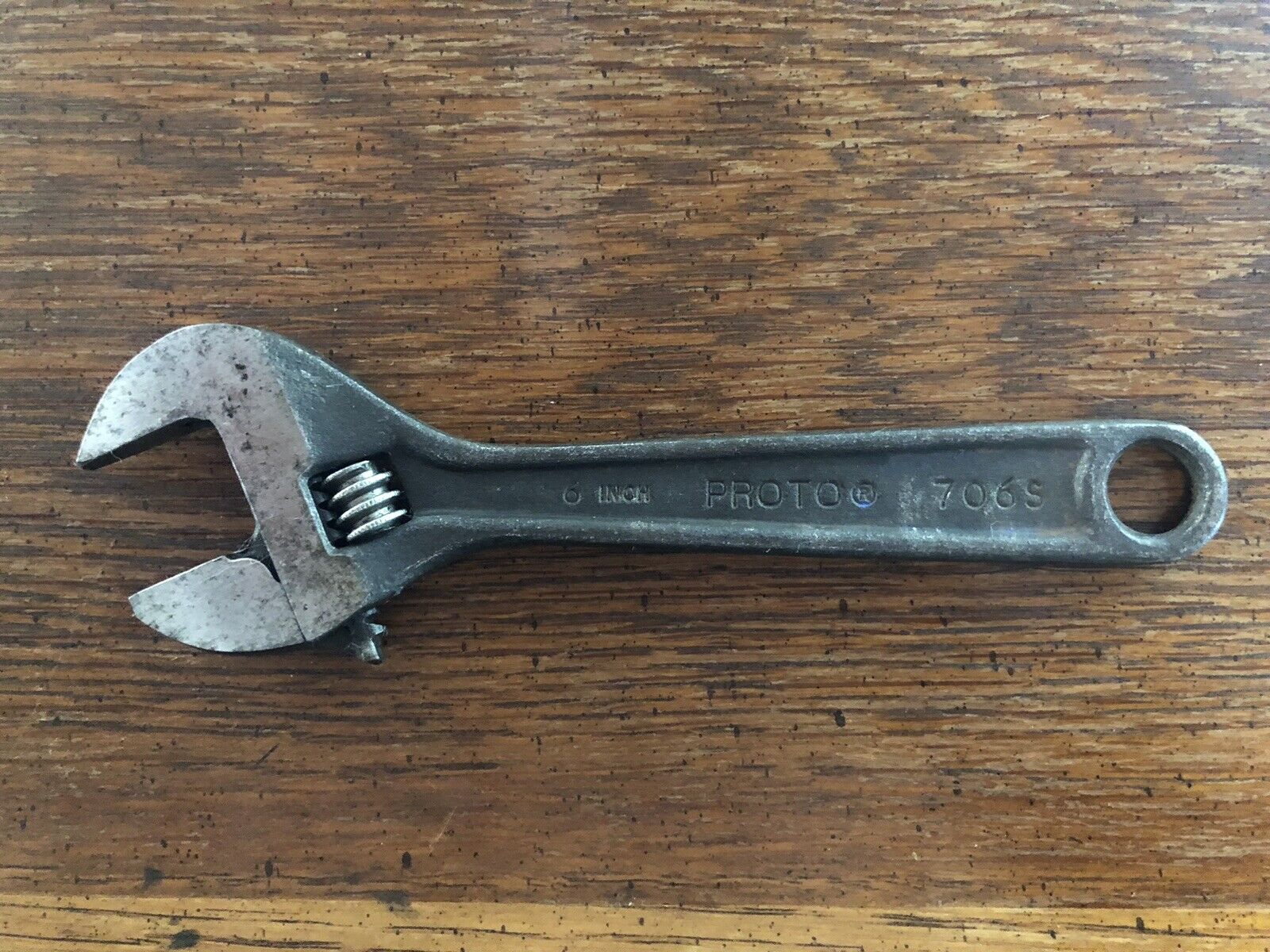 Vintage Proto Professional 706-S  6”Adjustable Wrench Crescent, Made in USA