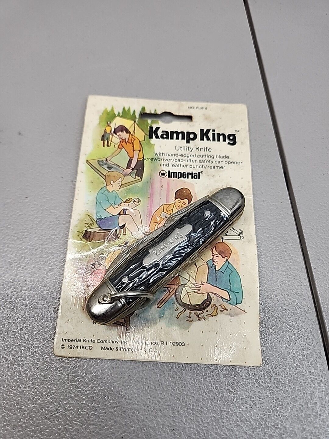 Vintage, Kamp King, Imperial, Camp,Scout, Utility, Pocket Knife, USA,new sealed 
