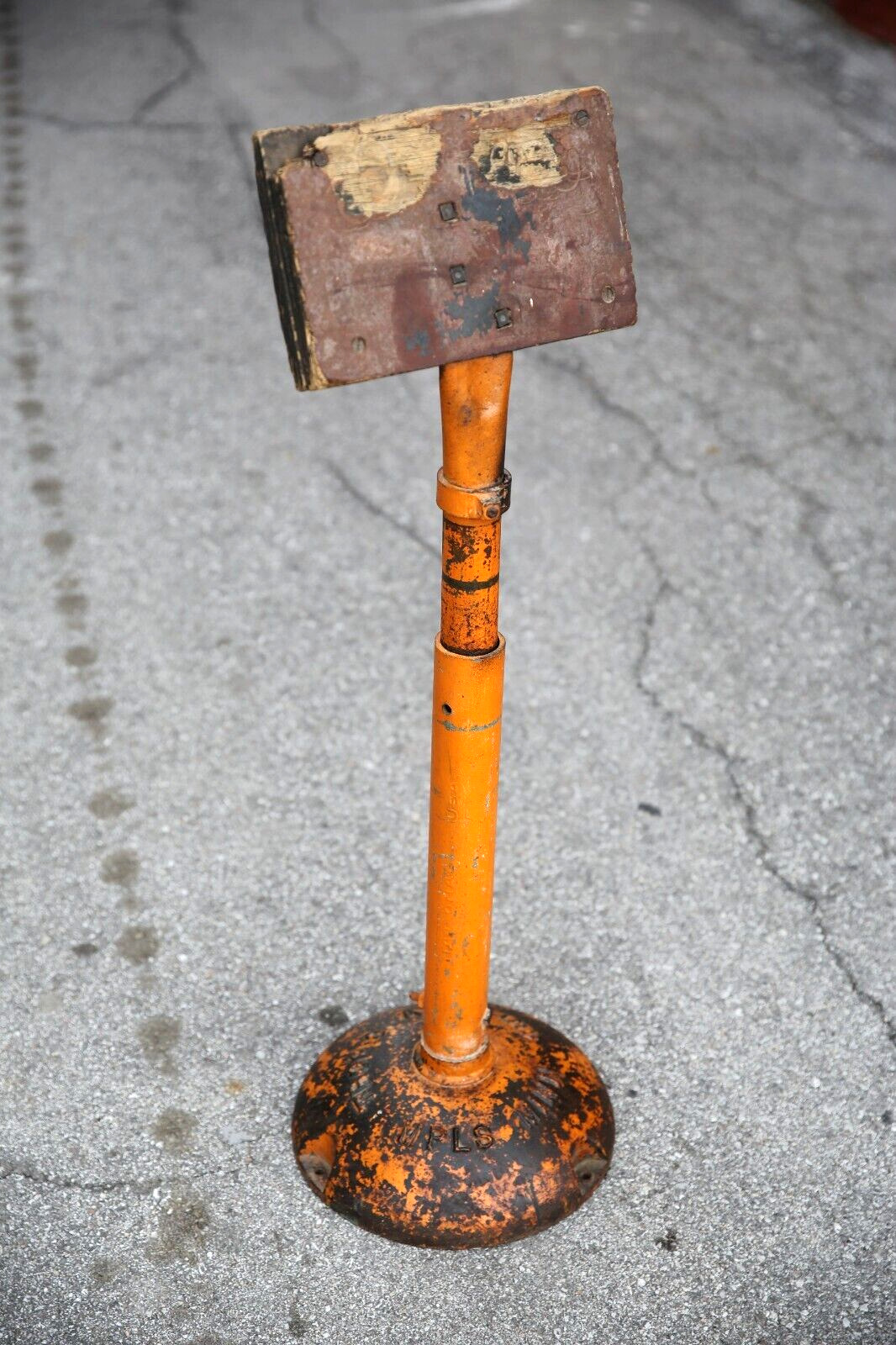 Vintage Air Meter Tireflator Tropic Aire Inc Cast Iron Base Stand gas station