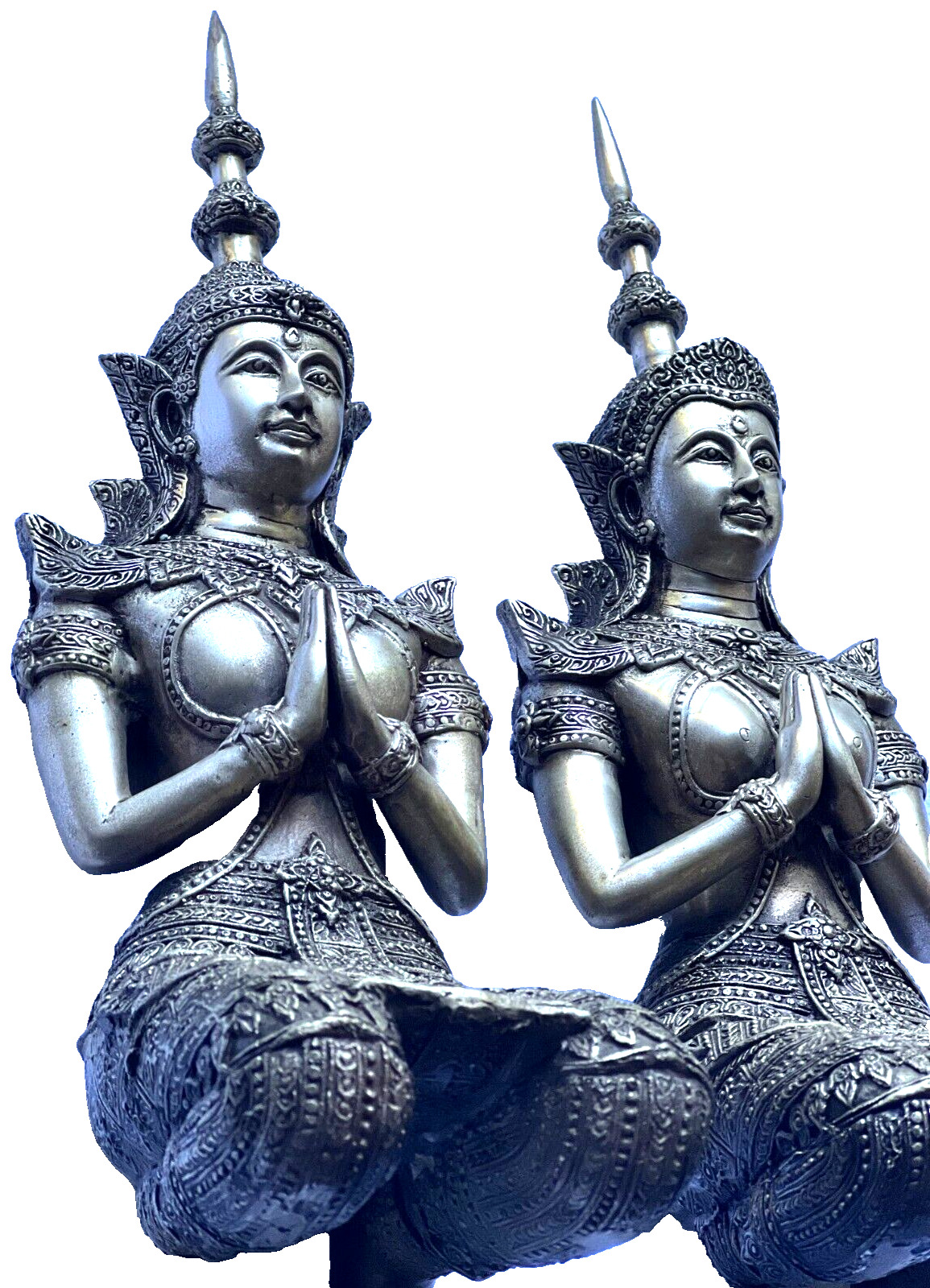 Magnificent Two Thai Temple “Thephanom” Guardians- brother / sister