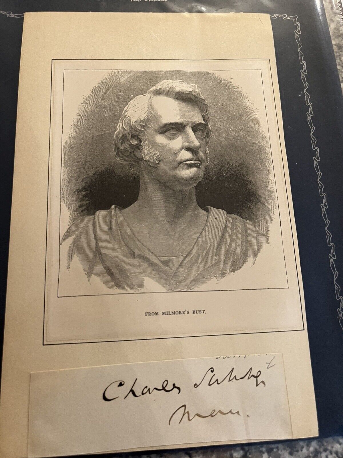 Charles Sumner Autograph 