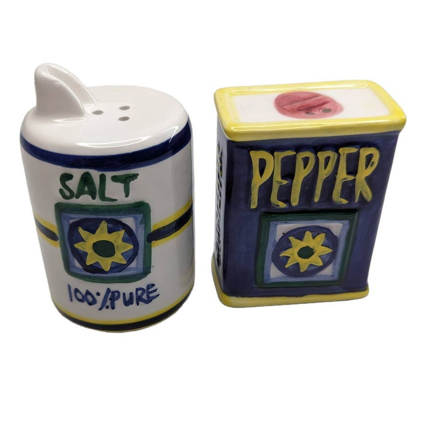 Vintage Salt and Pepper Shaker Set 1960s Giftco Inc Hand Painted