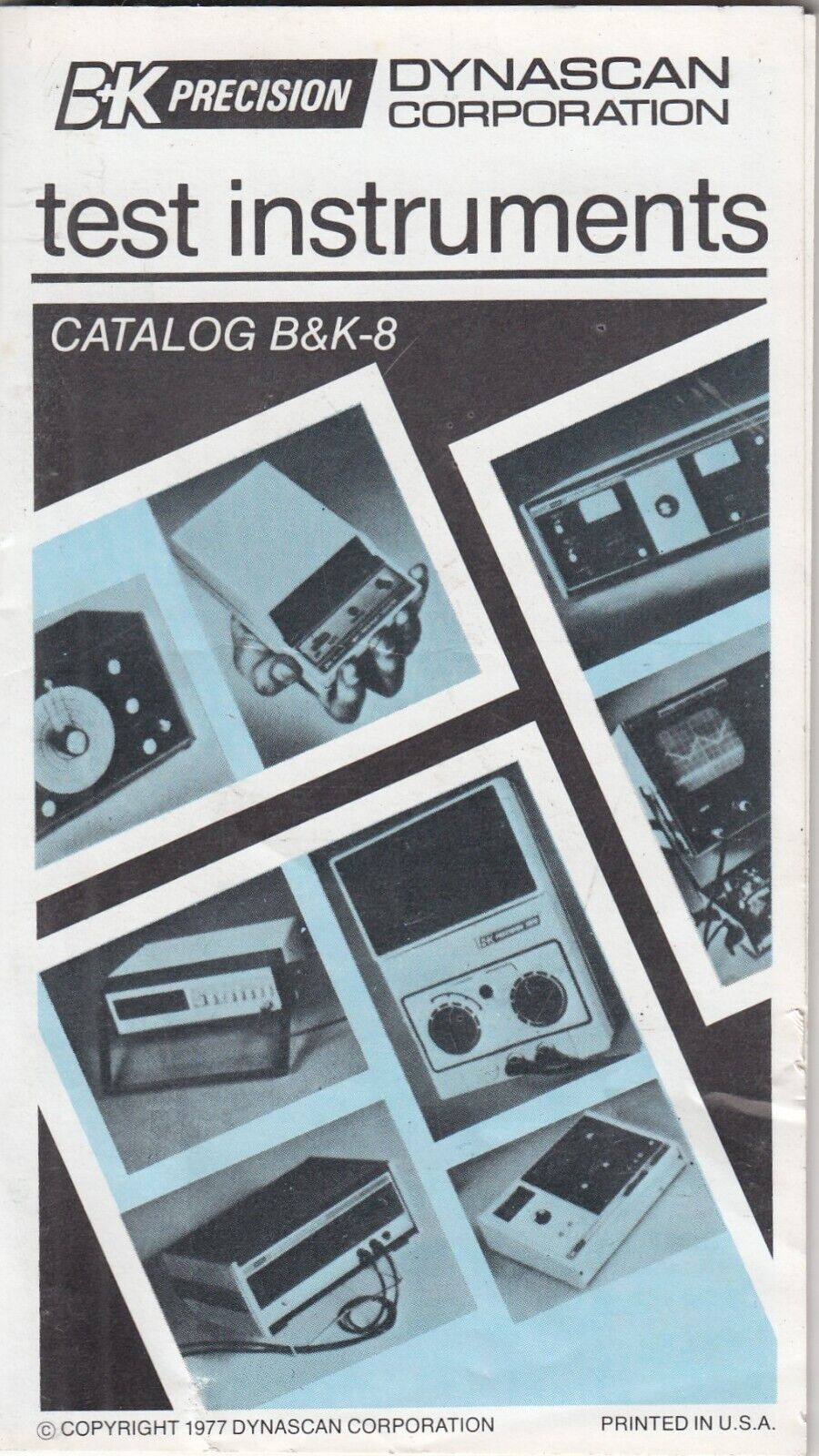Vintage B&K Precision BK-8  Test Instruments Pocket Catalog 1977 - Meter Scope +