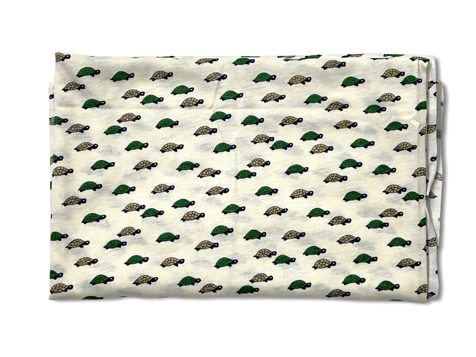 Vintage Knit Fabric Juvenile Turtle Pattern 38\