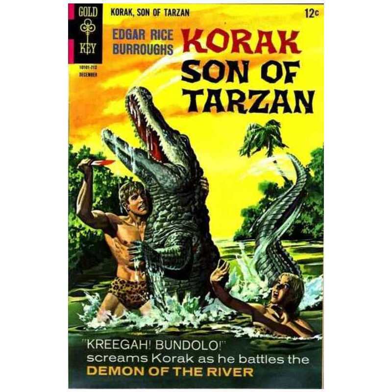 Korak: Son of Tarzan (1964 series) #20 in F minus condition. Gold Key comics [r;
