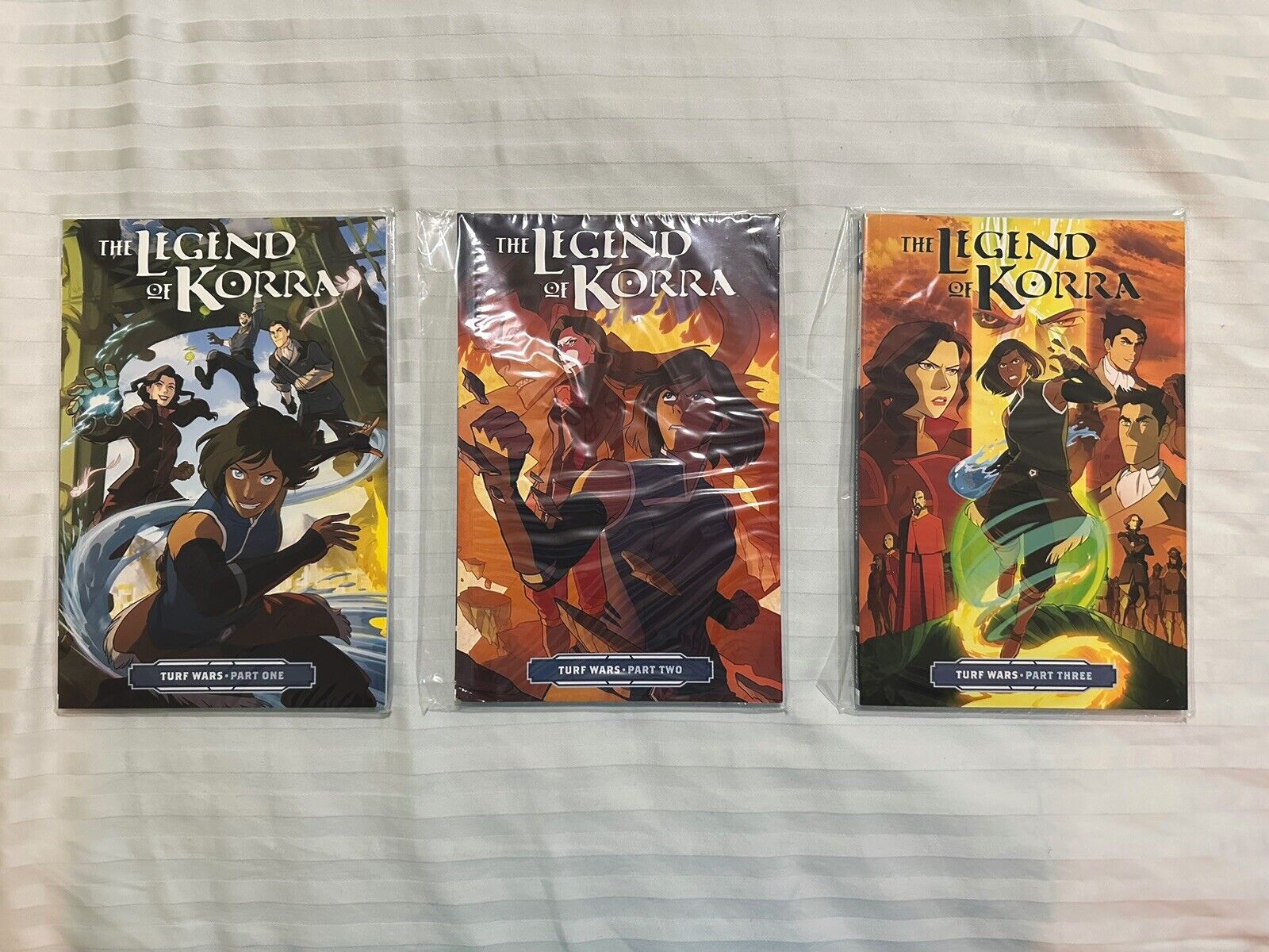 The Legend of Korra Turf Wars 1, 2 & 3 Graphic Novels