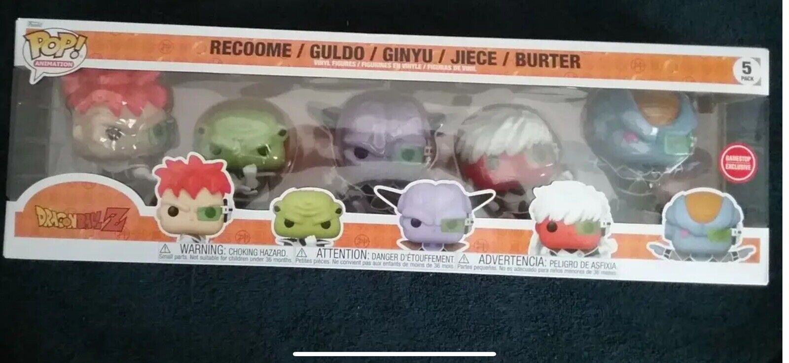 Ginyu Force Funko 5 Pack GameStop EXCLUSIVE