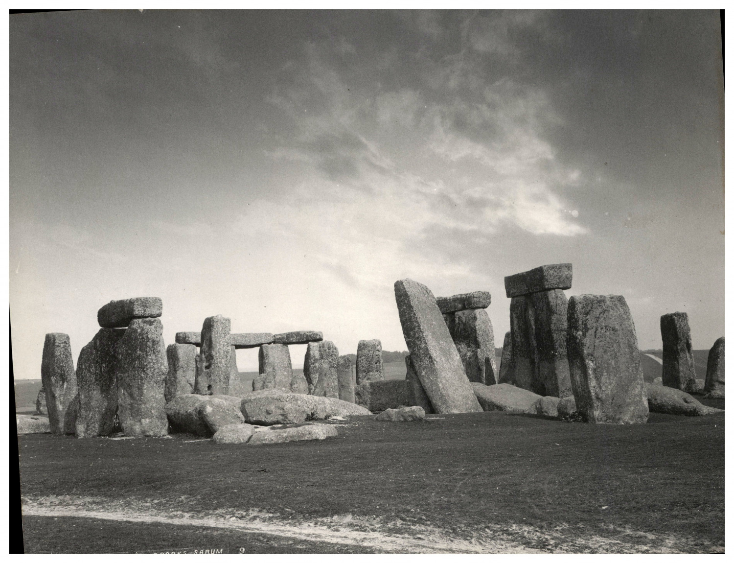 England, Stonehenge, Salisbury Plain, Wiltshire Vintage Photomechanical Print 