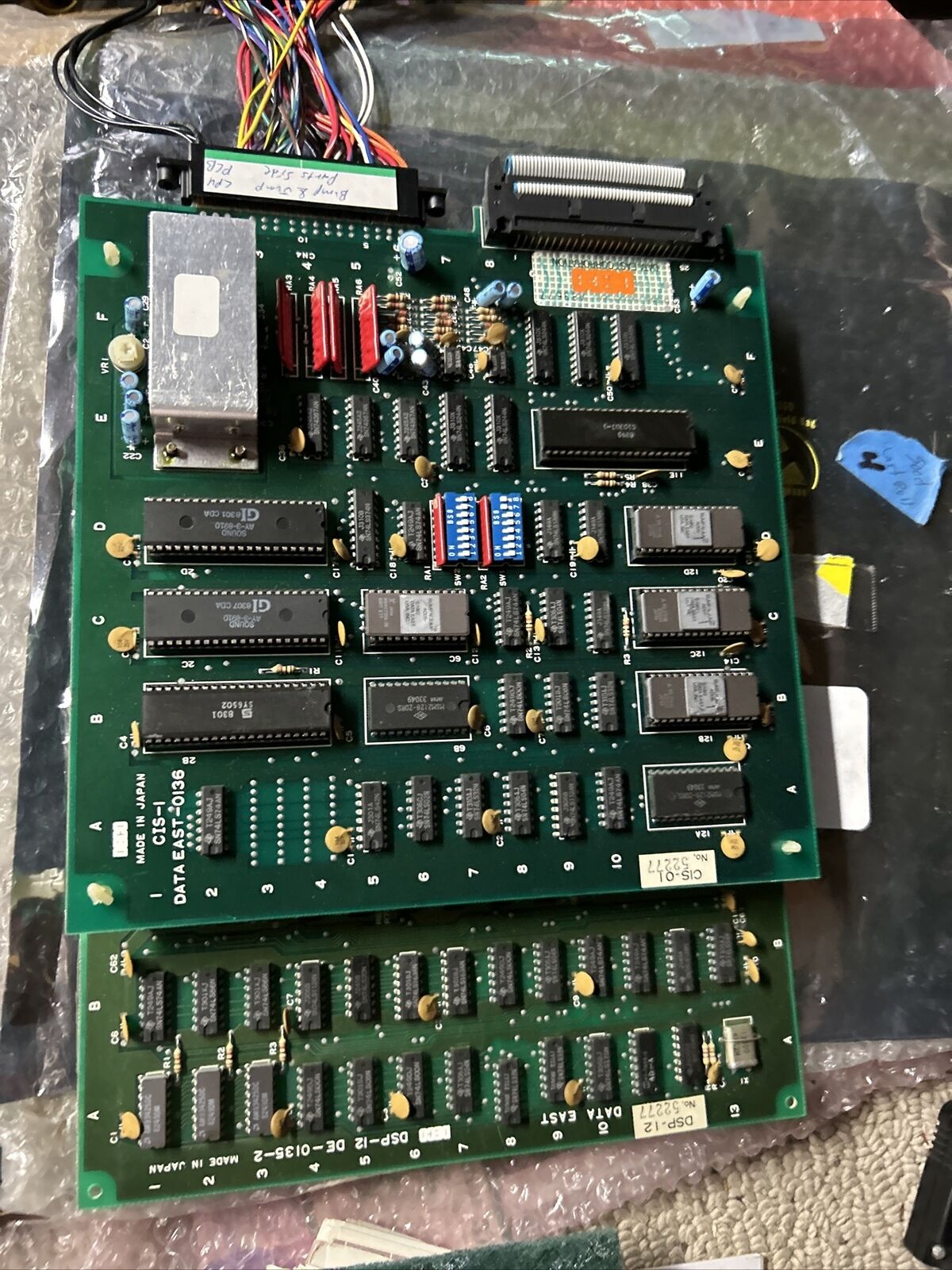 Original Bump N Jump /w Jamma Adaptor arcade board PCB C￼76 Data East
