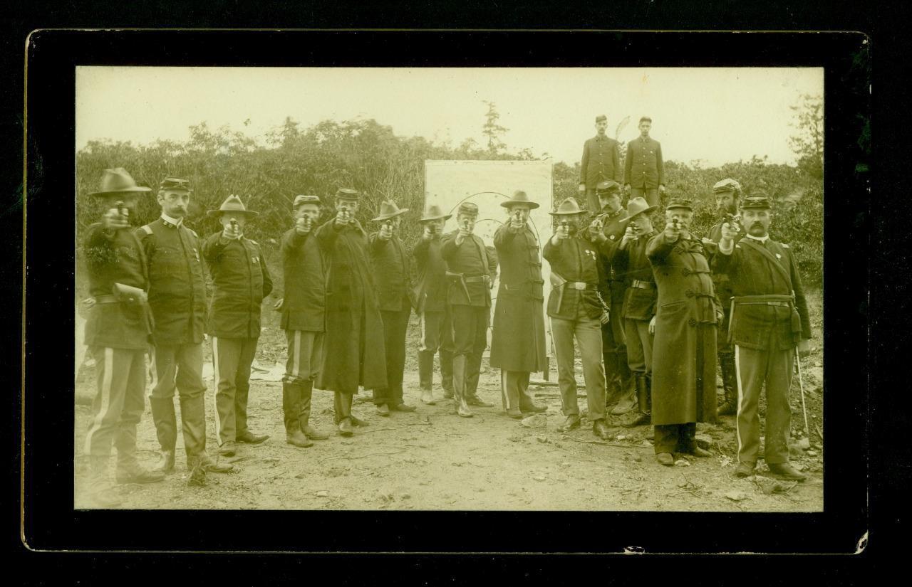 S15, 517-12, 1880s, Cabinet Card, Civil War Reunion GAR, Scranton, PA., (DeWitt)