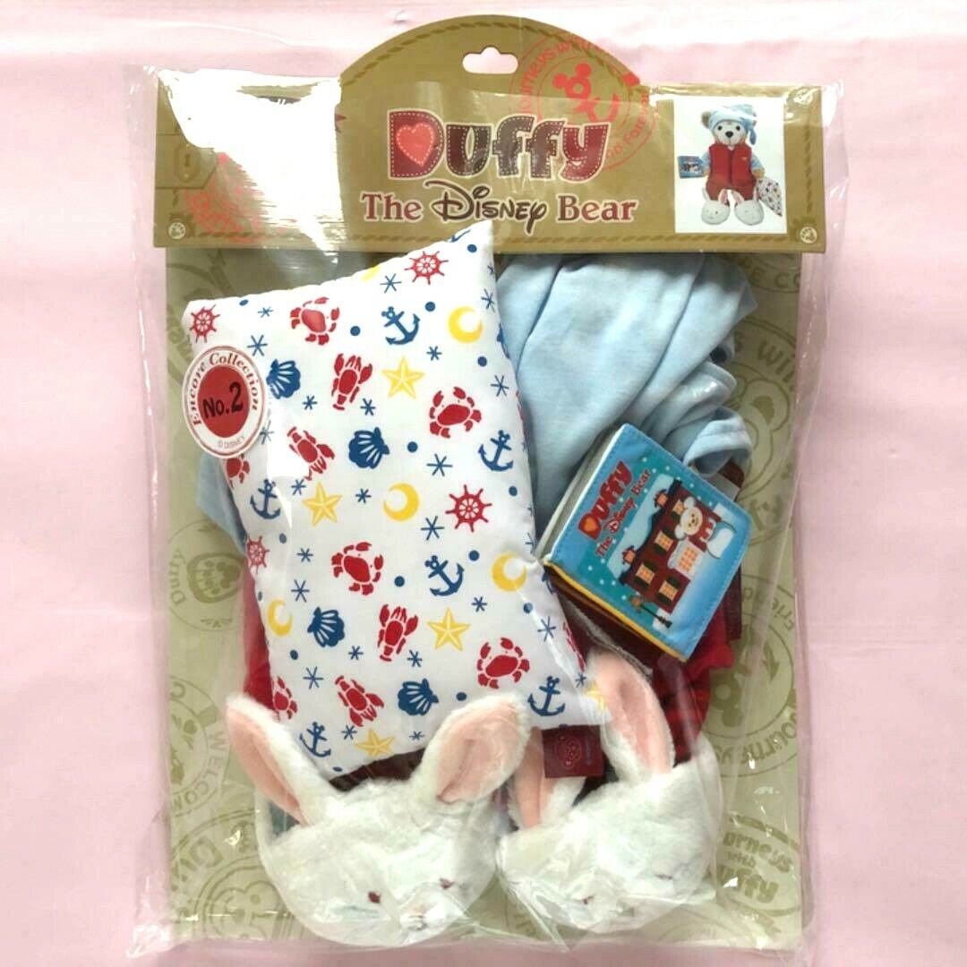RARE Duffy Bear Pajama Costume SET 10th Anniversary Exclusive Tokyo Disney Sea