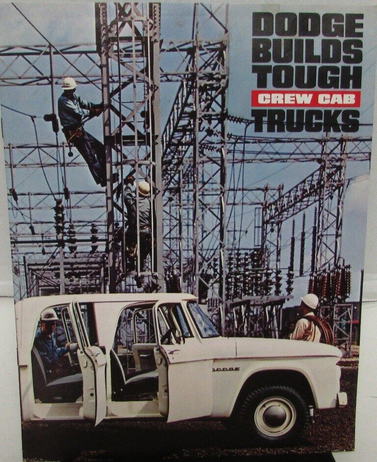 1964 Dodge Truck Crew Cab 4 Door D200 W200 400 500 700 H/D Sales Brochure Orig